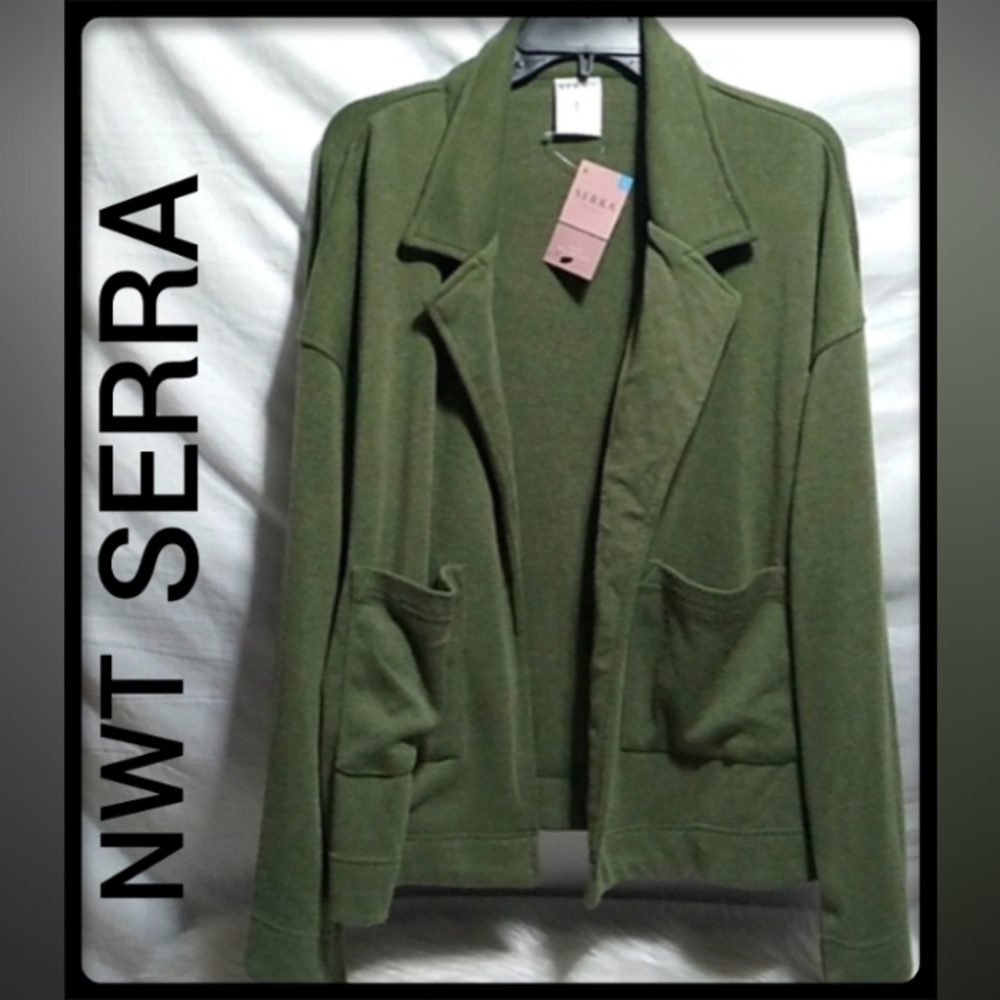 SALE! NWT Serra Ladies Open Coatigan Sweater Sz.L Classy Career (BX51)
